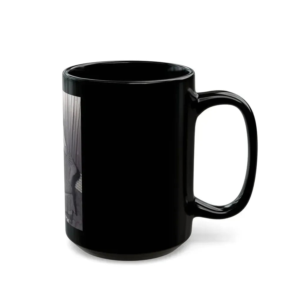 Bettie Page #498 (Vintage Female Icon) Black Coffee Mug - Go Mug Yourself