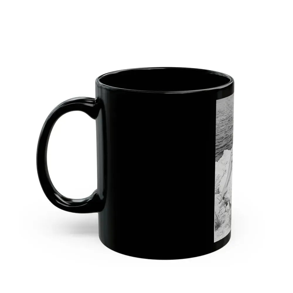 Bettie Page #499 (Vintage Female Icon) Black Coffee Mug - Go Mug Yourself