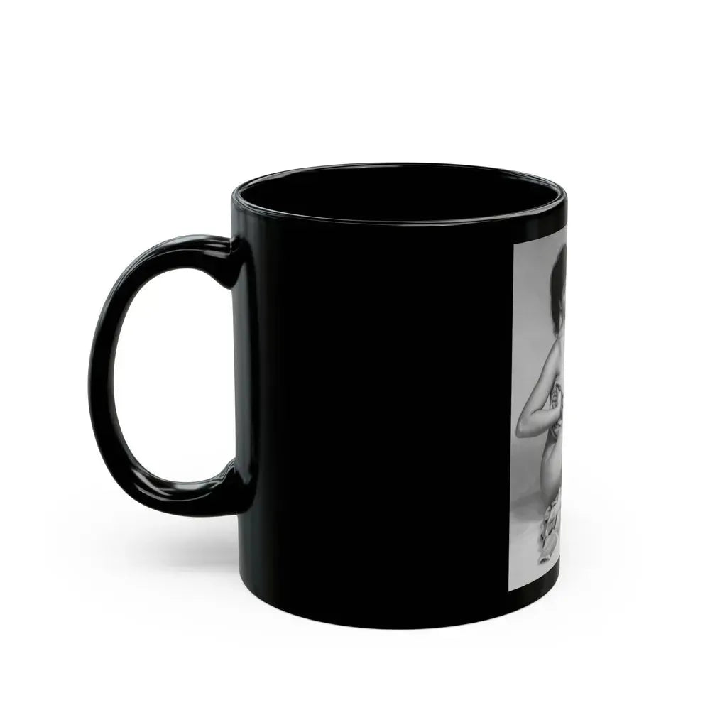 Bettie Page #500 (Vintage Female Icon) Black Coffee Mug - Go Mug Yourself