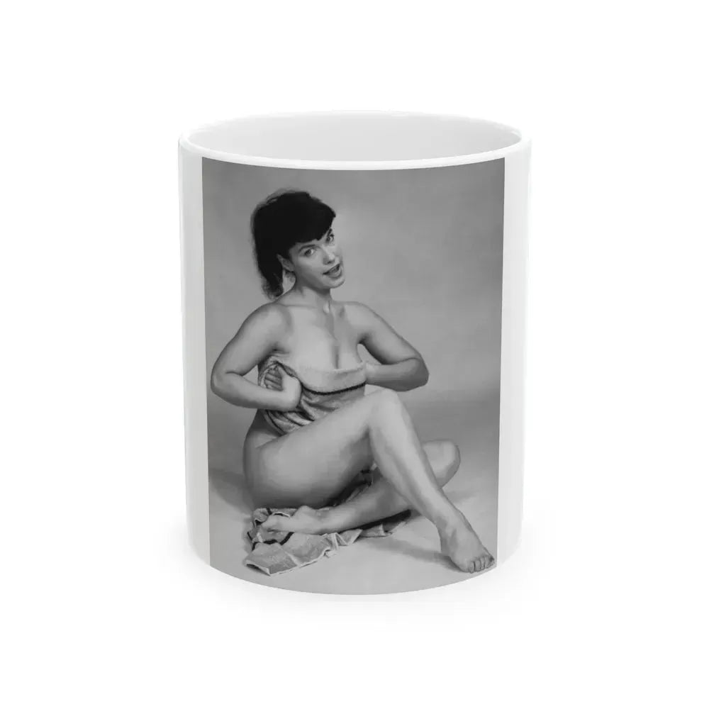 Bettie Page #500 (Vintage Female Icon) White Coffee Mug 11oz - Go Mug Yourself