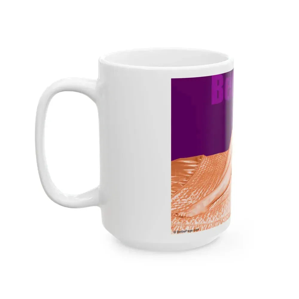 Bettie Page #503 (Vintage Female Icon) White Coffee Mug - Go Mug Yourself