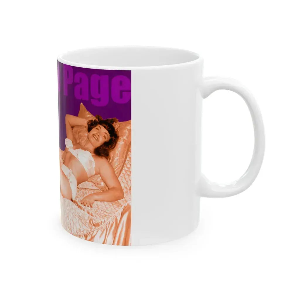 Bettie Page #503 (Vintage Female Icon) White Coffee Mug - Go Mug Yourself