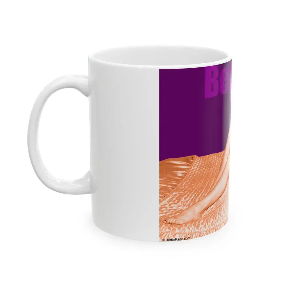 Bettie Page #503 (Vintage Female Icon) White Coffee Mug - Go Mug Yourself