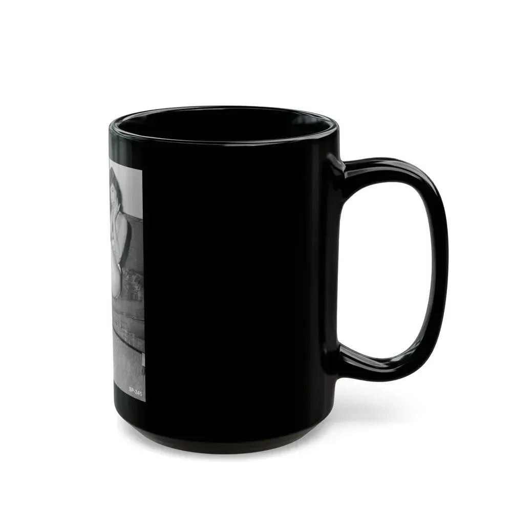 Bettie Page #506 (Vintage Female Icon) Black Coffee Mug - Go Mug Yourself