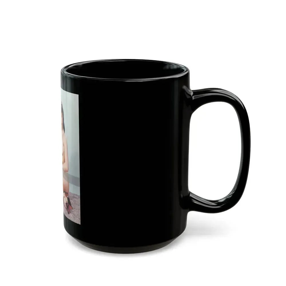 Bettie Page #517 (Vintage Female Icon) Black Coffee Mug - Go Mug Yourself