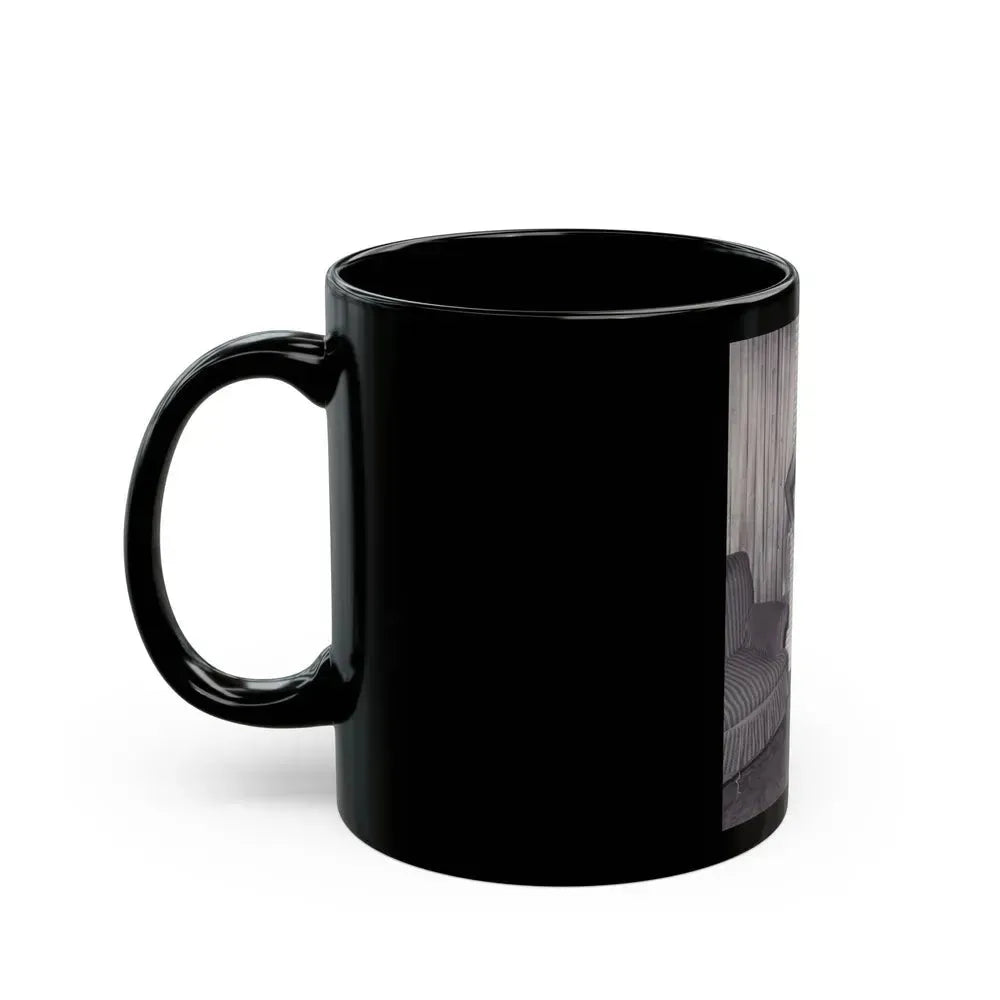 Bettie Page #570 (Vintage Female Icon) Black Coffee Mug - Go Mug Yourself