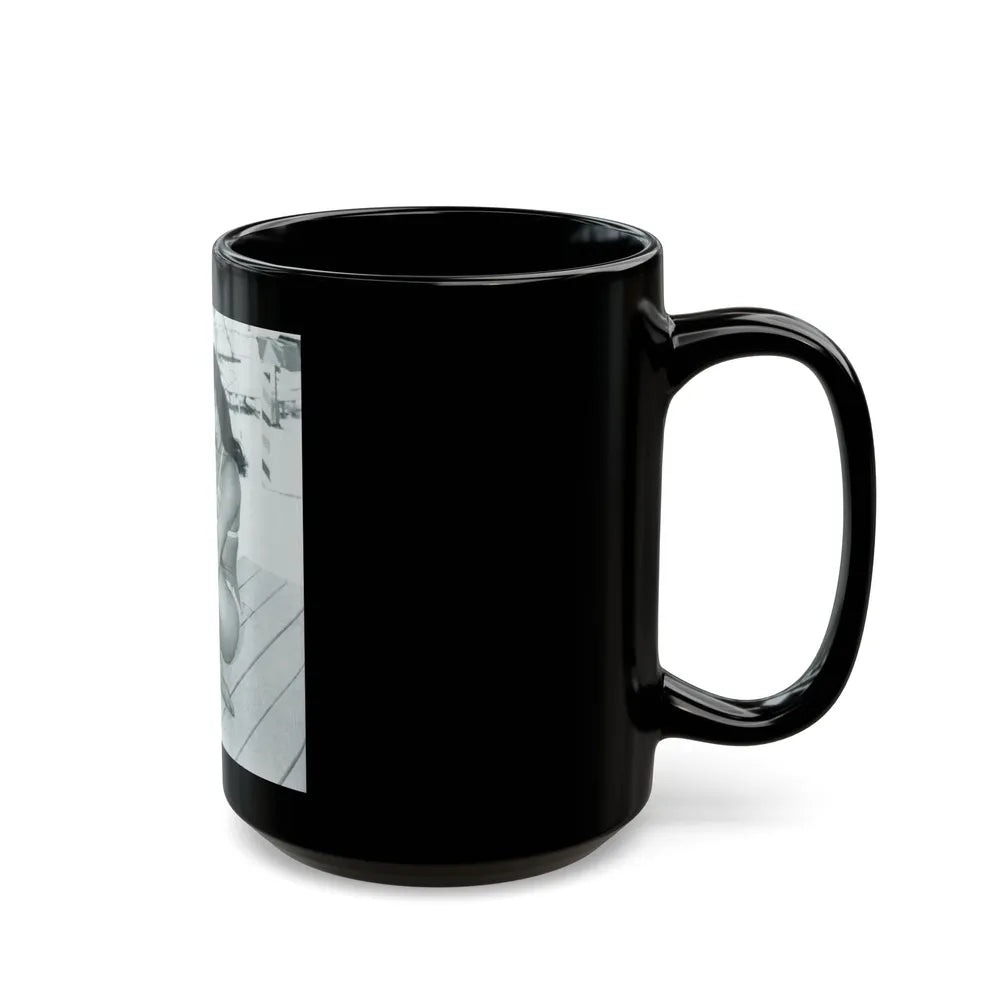 Bettie Page #575 (Vintage Female Icon) Black Coffee Mug-Go Mug Yourself