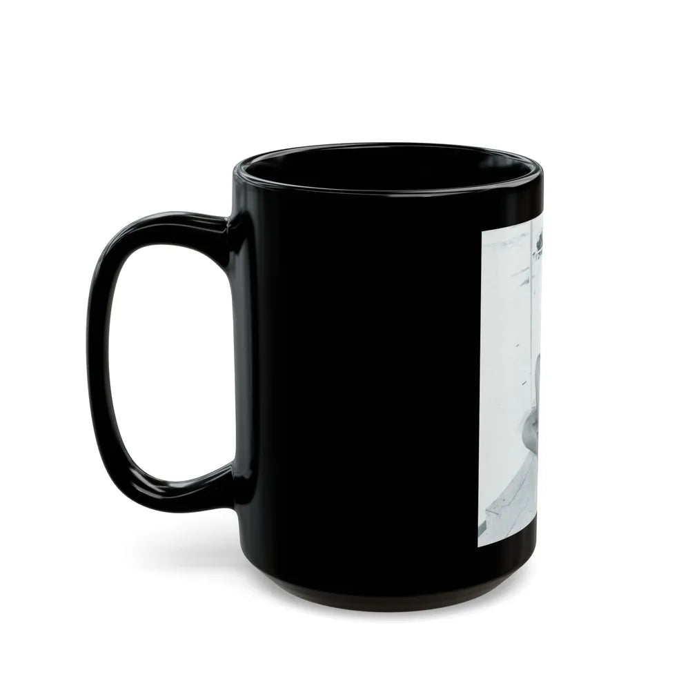 Bettie Page #575 (Vintage Female Icon) Black Coffee Mug-Go Mug Yourself