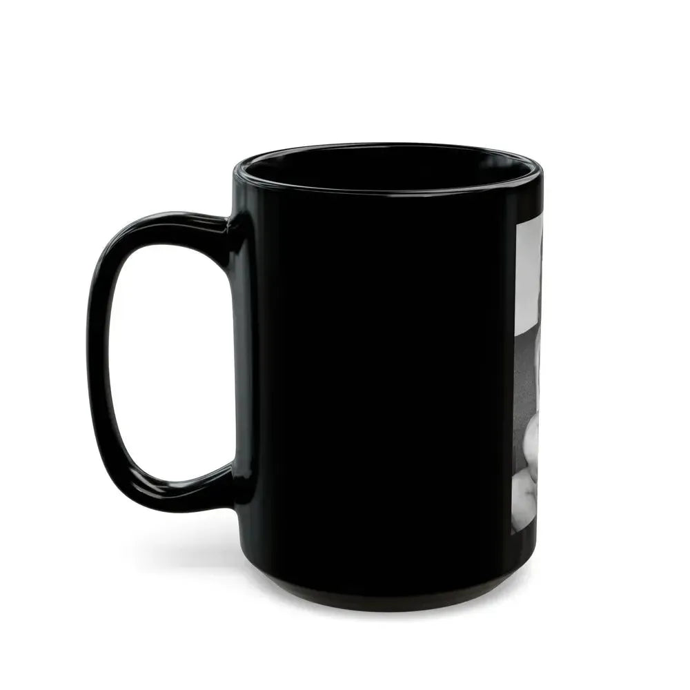 Bettie Page #613 (Vintage Female Icon) Black Coffee Mug - Go Mug Yourself