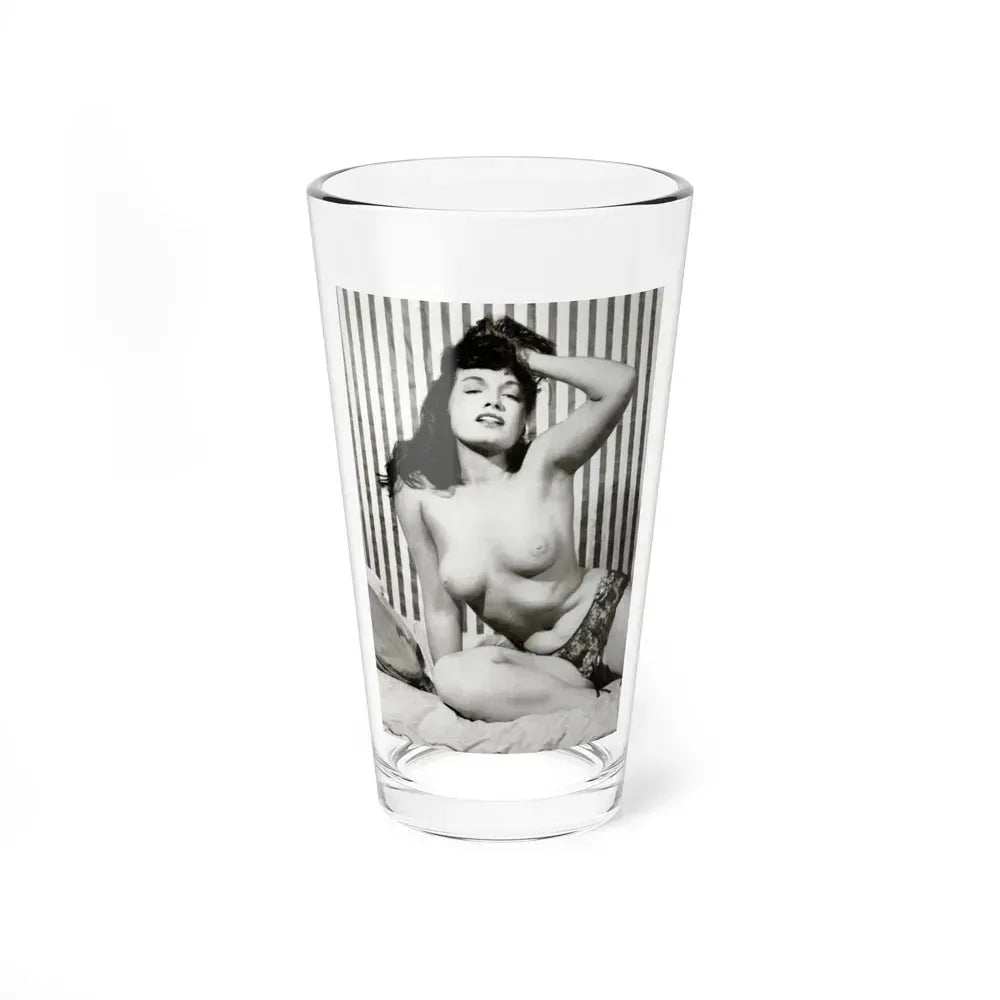 Bettie Page #614 (Vintage Female Icon) Pint Glass 16oz 16oz - Go Mug Yourself