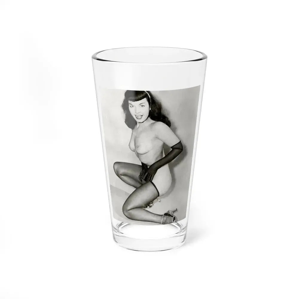 Bettie Page #618 (Vintage Female Icon) Pint Glass 16oz 16oz - Go Mug Yourself