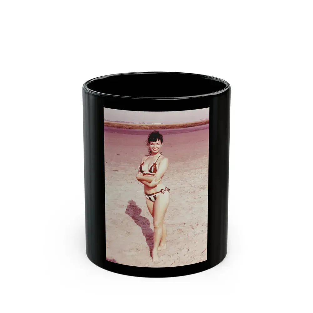 Bettie Page #62 (Vintage Female Icon) Black Coffee Mug 11oz - Go Mug Yourself