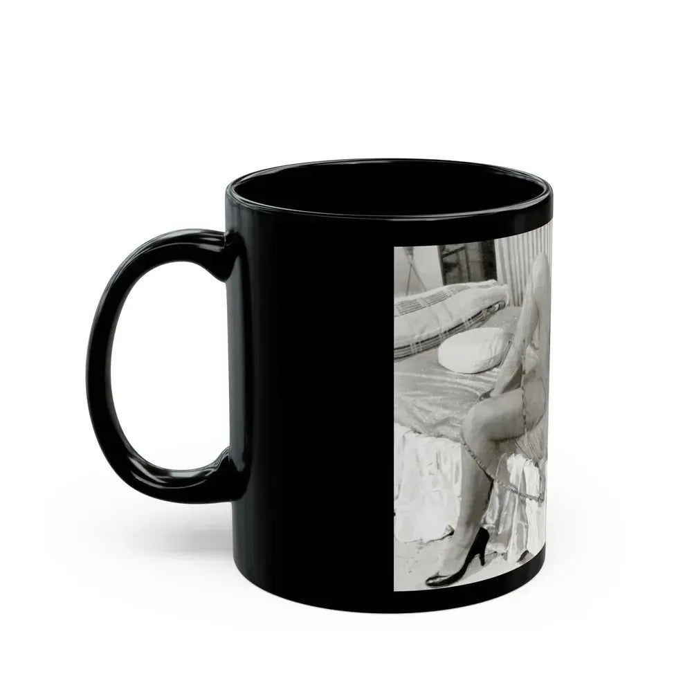 Bettie Page #622 (Vintage Female Icon) Black Coffee Mug - Go Mug Yourself