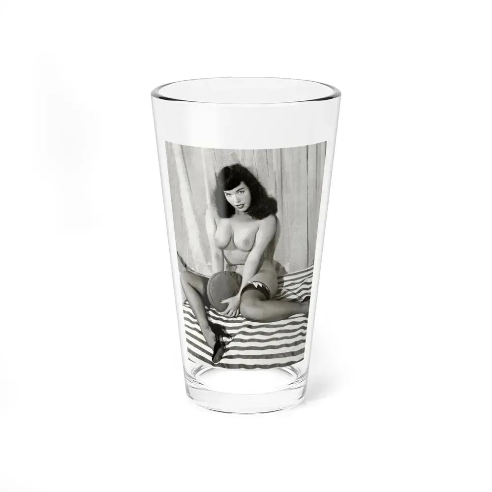 Bettie Page #625 (Vintage Female Icon) Pint Glass 16oz 16oz - Go Mug Yourself