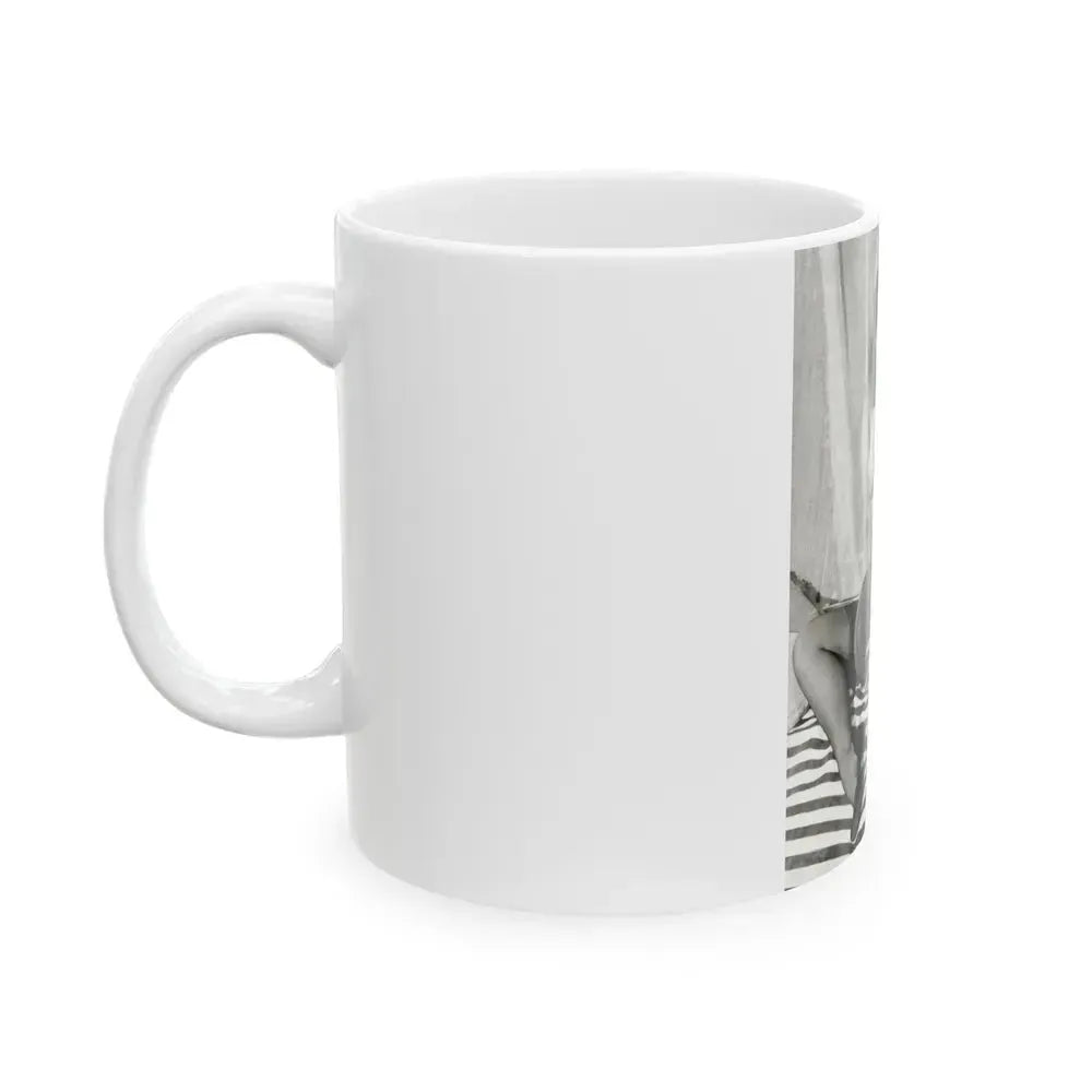 Bettie Page #625 (Vintage Female Icon) White Coffee Mug - Go Mug Yourself
