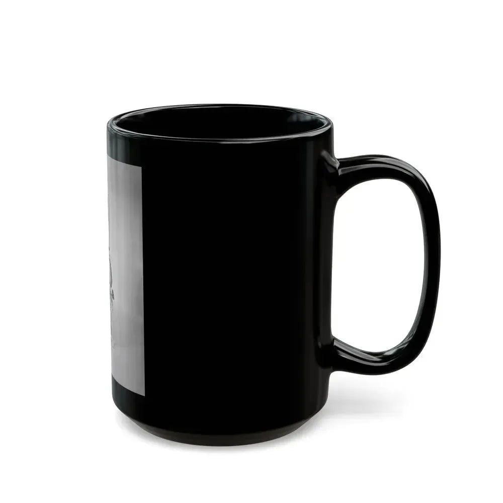 Bettie Page #633 (Vintage Female Icon) Black Coffee Mug - Go Mug Yourself