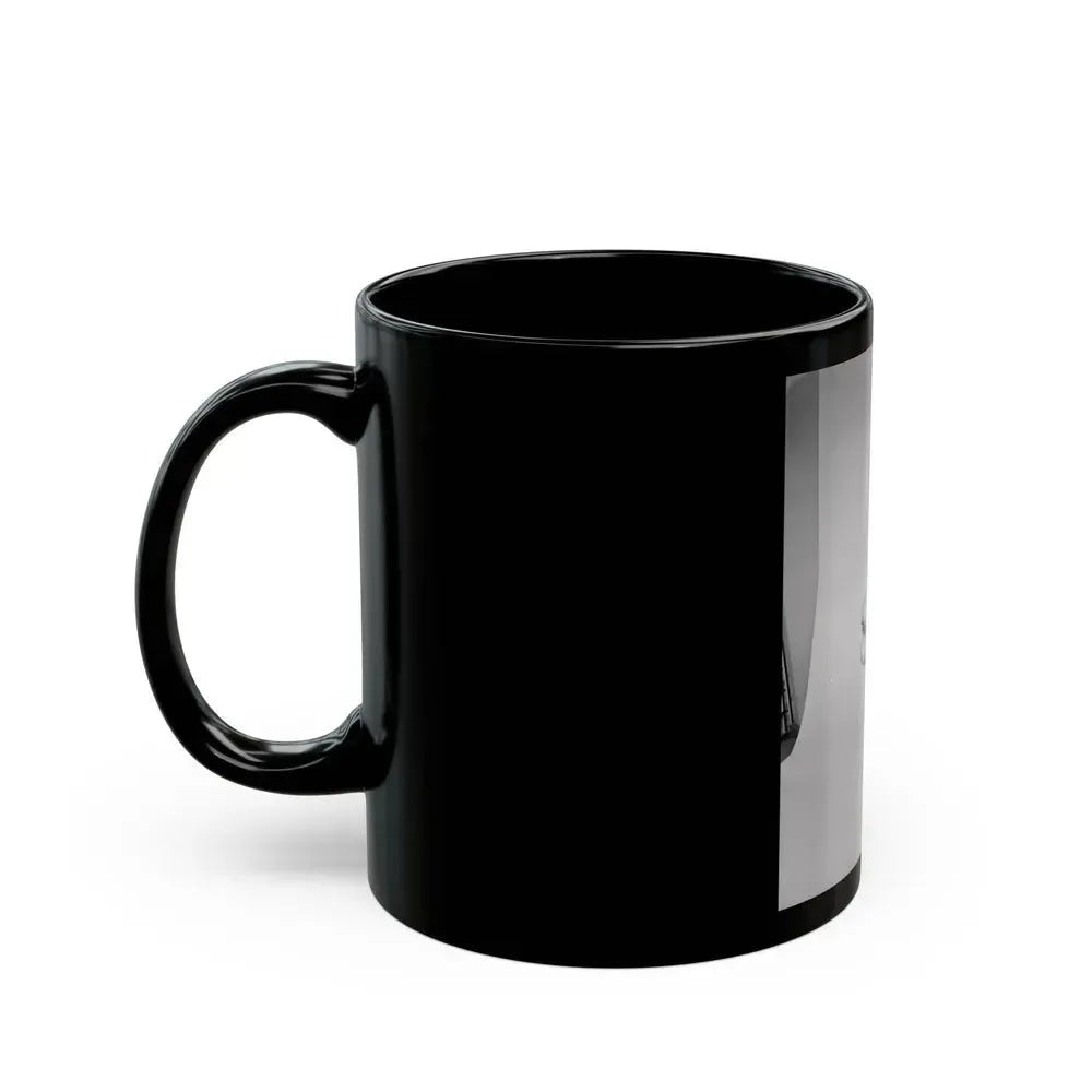 Bettie Page #633 (Vintage Female Icon) Black Coffee Mug - Go Mug Yourself