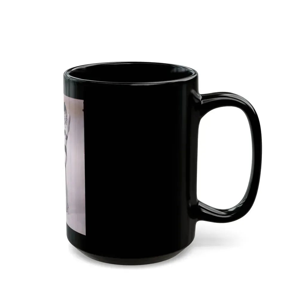 Bettie Page #634 (Vintage Female Icon) Black Coffee Mug - Go Mug Yourself
