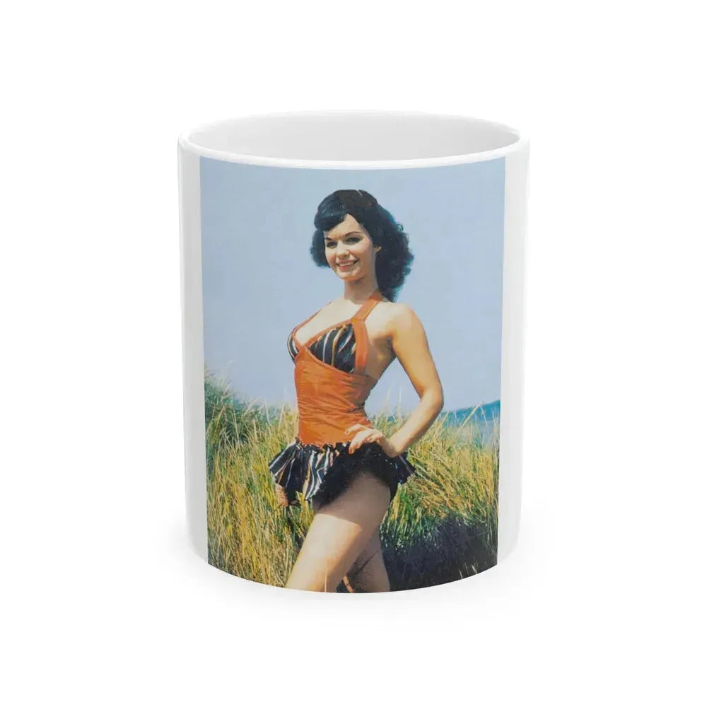 Bettie Page #64 (Vintage Female Icon) White Coffee Mug 11oz - Go Mug Yourself
