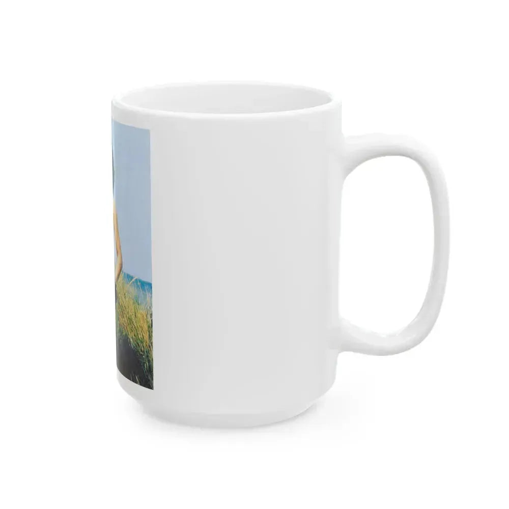 Bettie Page #64 (Vintage Female Icon) White Coffee Mug - Go Mug Yourself
