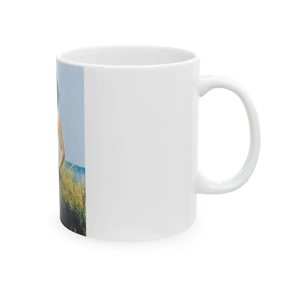 Bettie Page #64 (Vintage Female Icon) White Coffee Mug - Go Mug Yourself