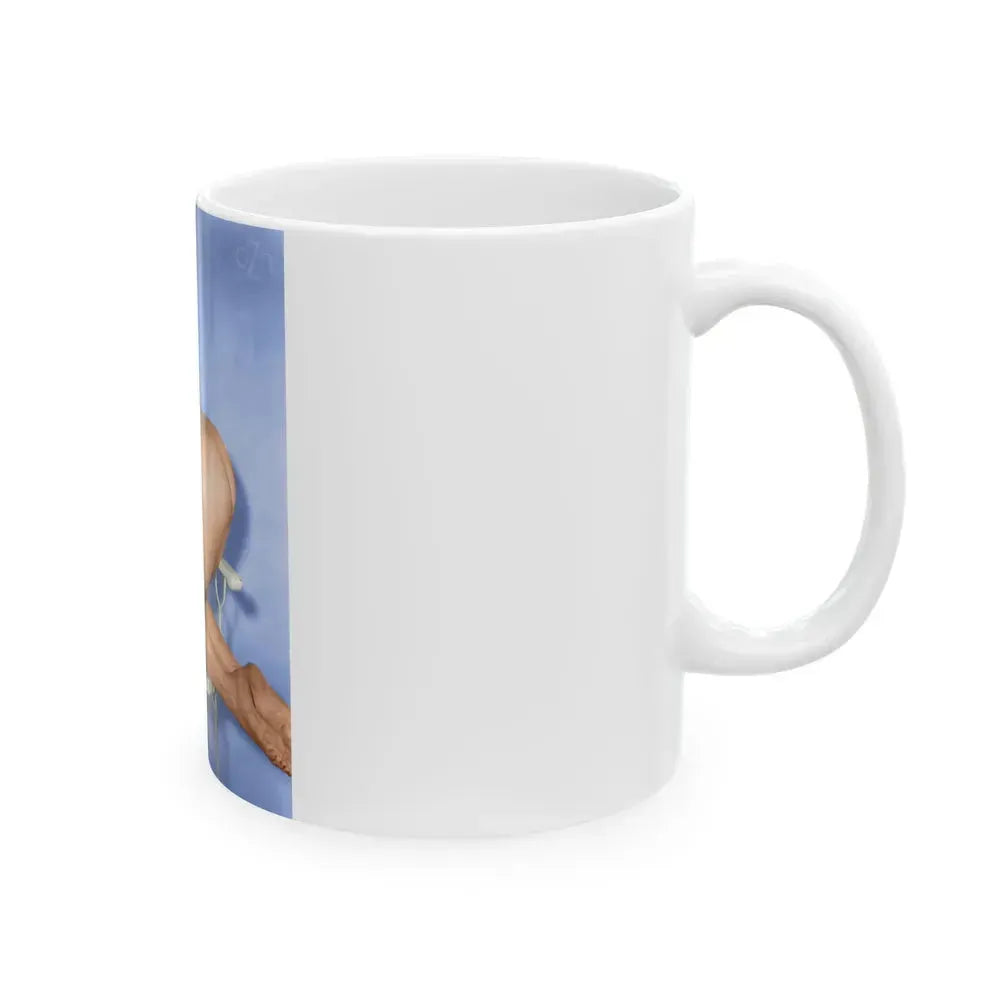 Bettie Page #65 (Vintage Female Icon) White Coffee Mug - Go Mug Yourself