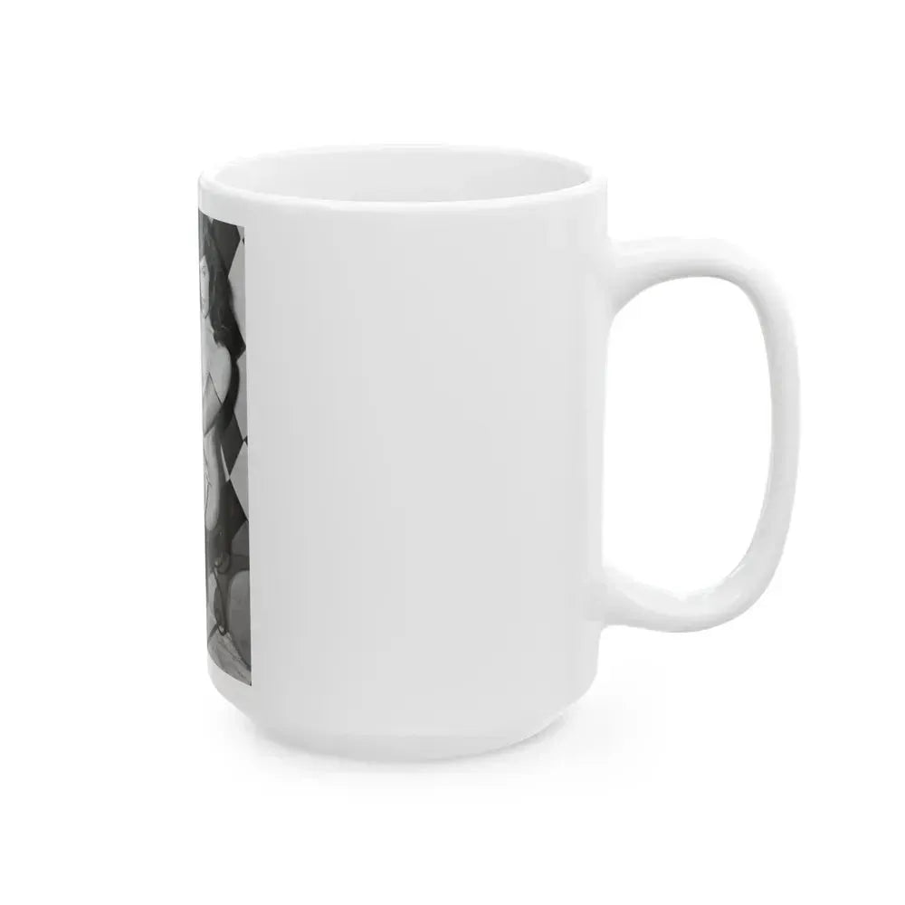 Bettie Page #651 (Vintage Female Icon) White Coffee Mug - Go Mug Yourself