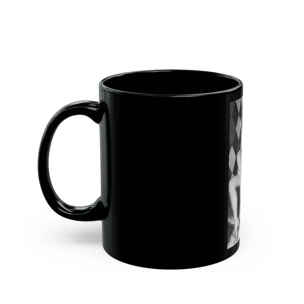Bettie Page #654 (Vintage Female Icon) Black Coffee Mug - Go Mug Yourself