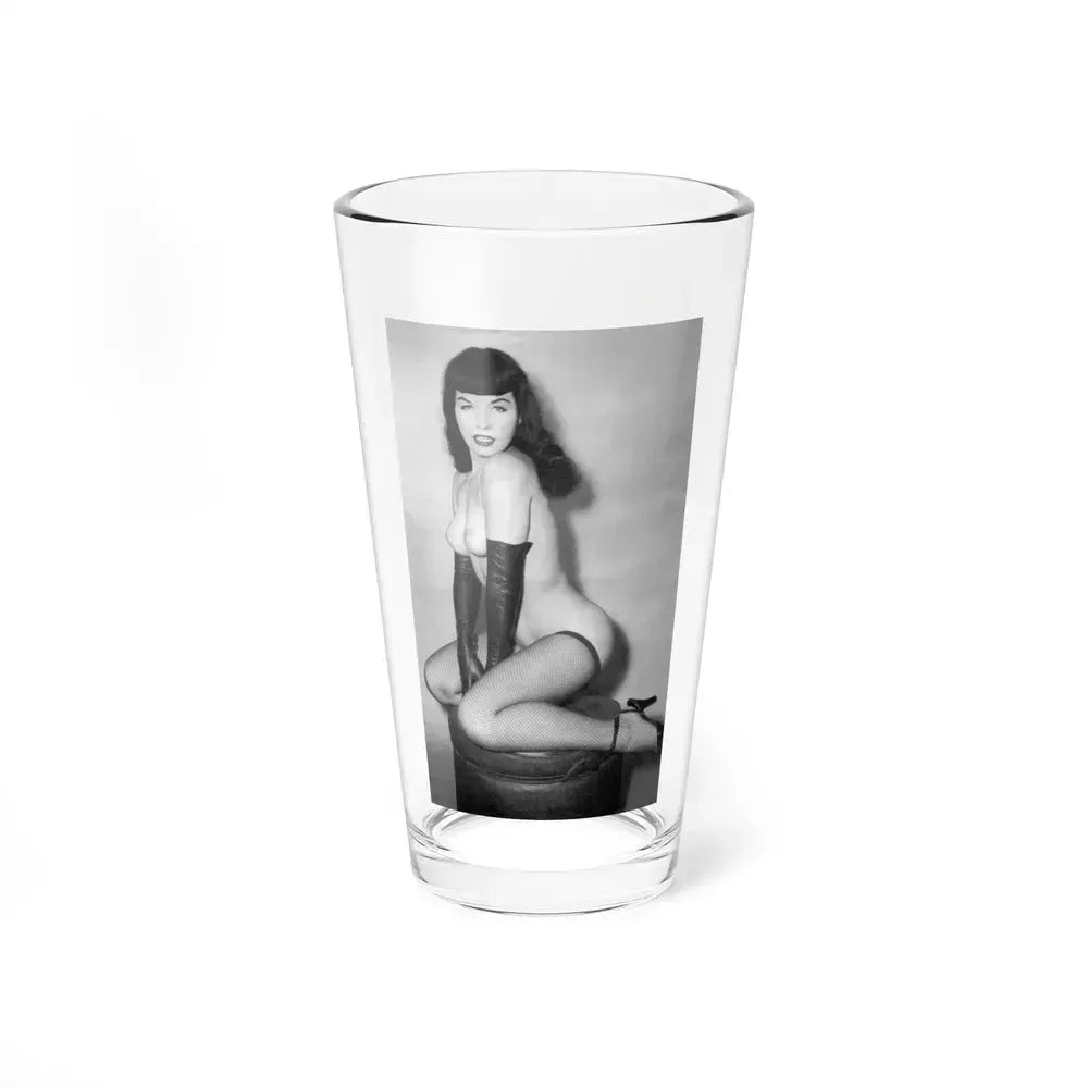 Bettie Page #665 (Vintage Female Icon) Pint Glass 16oz 16oz - Go Mug Yourself