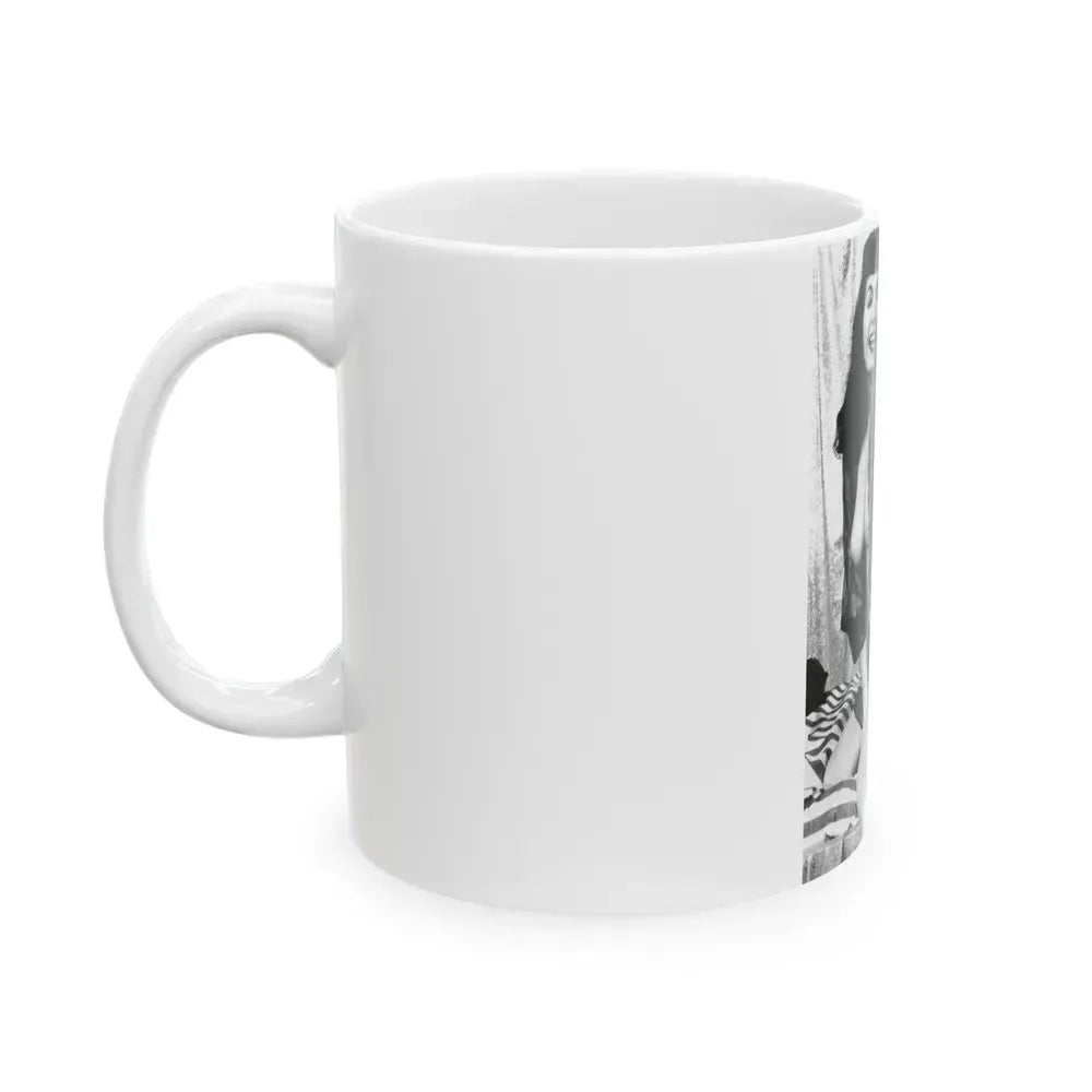Bettie Page #744 (Vintage Female Icon) White Coffee Mug - Go Mug Yourself