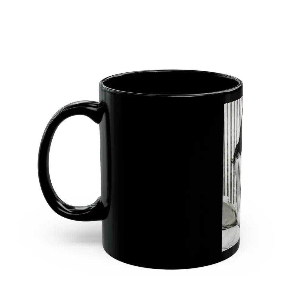 Bettie Page #757 (Vintage Female Icon) Black Coffee Mug - Go Mug Yourself