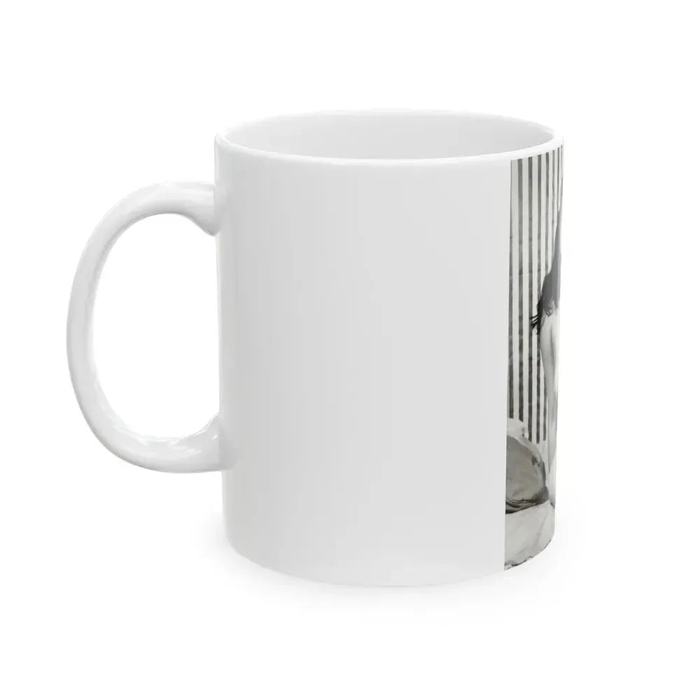 Bettie Page #757 (Vintage Female Icon) White Coffee Mug - Go Mug Yourself