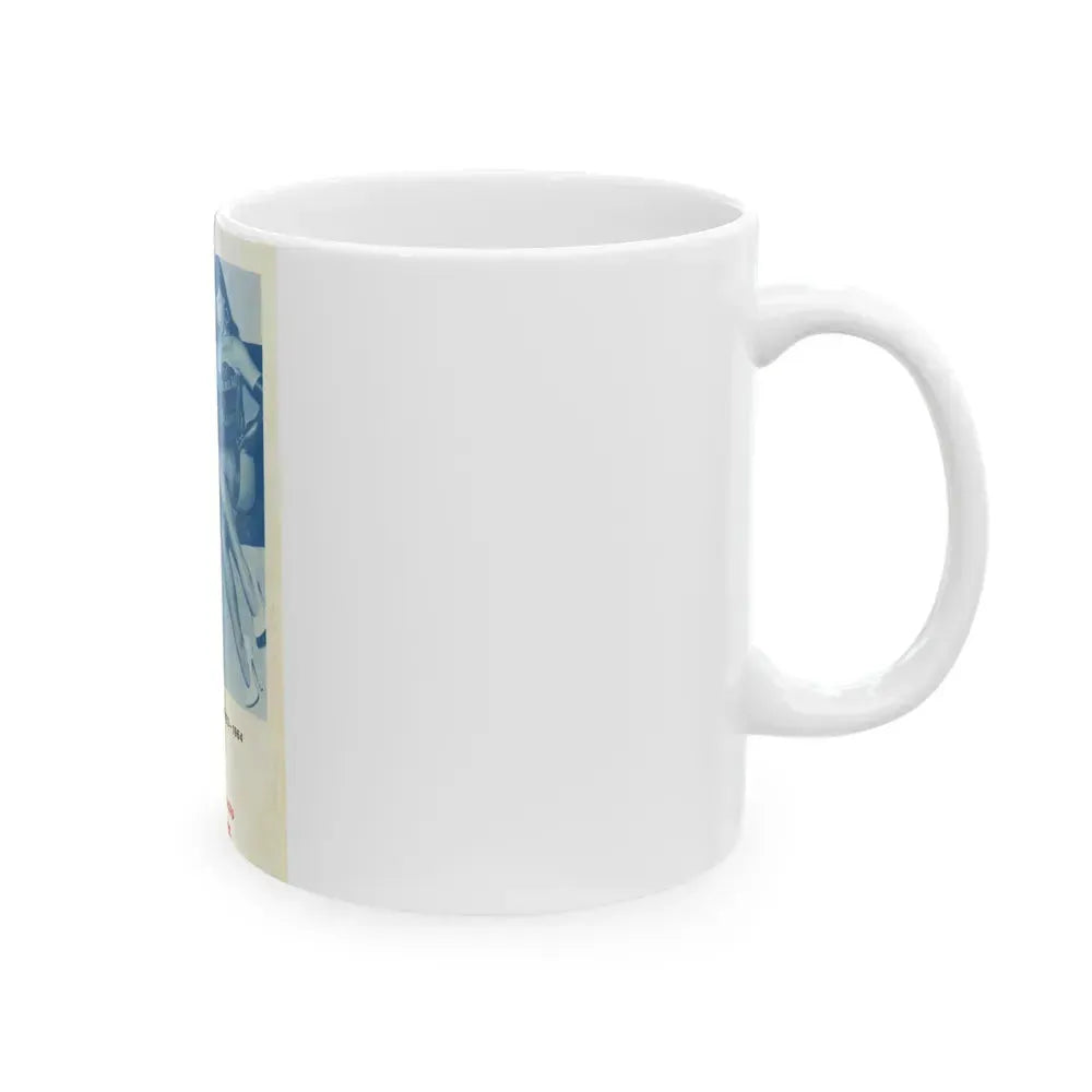 Bettie Page #763 (Vintage Female Icon) White Coffee Mug - Go Mug Yourself