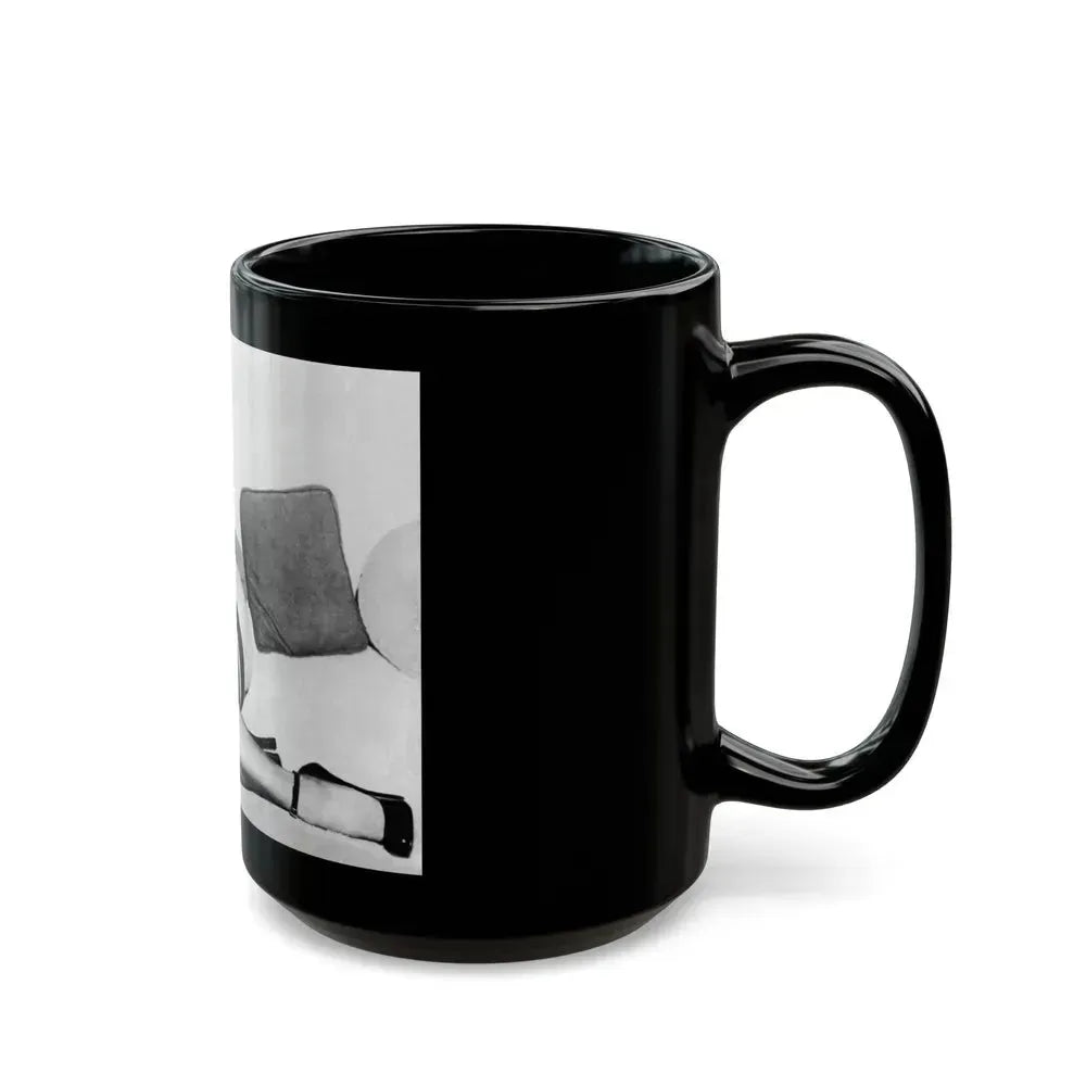 Bettie Page #766 (Vintage Female Icon) Black Coffee Mug - Go Mug Yourself