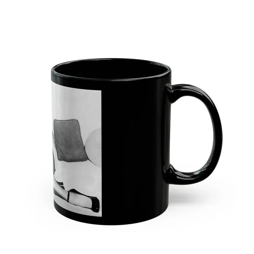 Bettie Page #766 (Vintage Female Icon) Black Coffee Mug - Go Mug Yourself