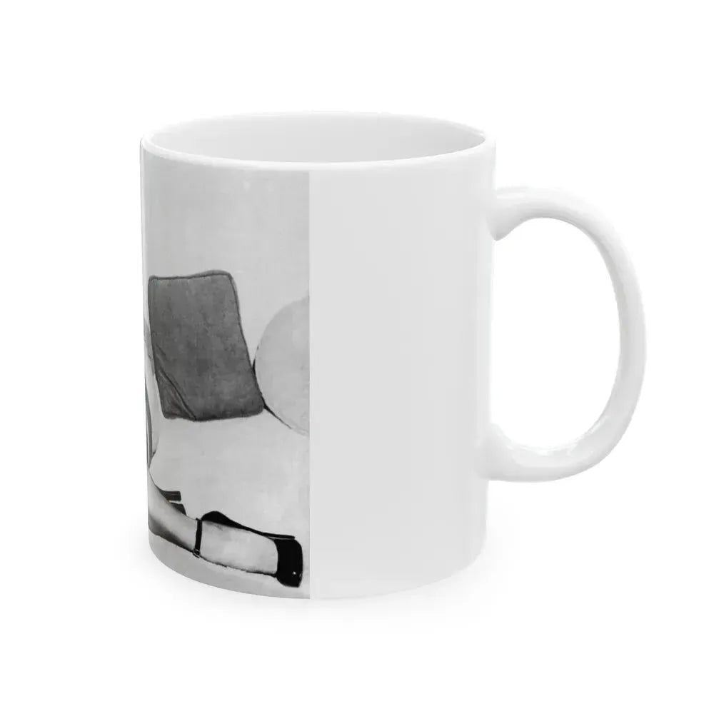 Bettie Page #766 (Vintage Female Icon) White Coffee Mug - Go Mug Yourself