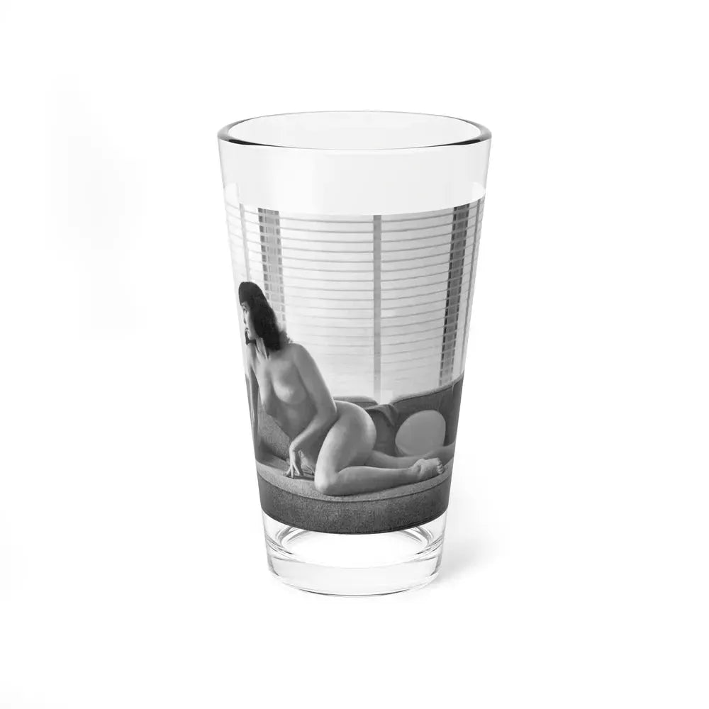 Bettie Page #802 (Vintage Female Icon) Pint Glass 16oz 16oz - Go Mug Yourself