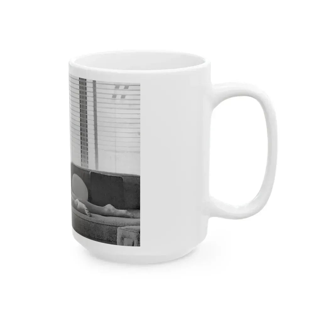 Bettie Page #802 (Vintage Female Icon) White Coffee Mug - Go Mug Yourself