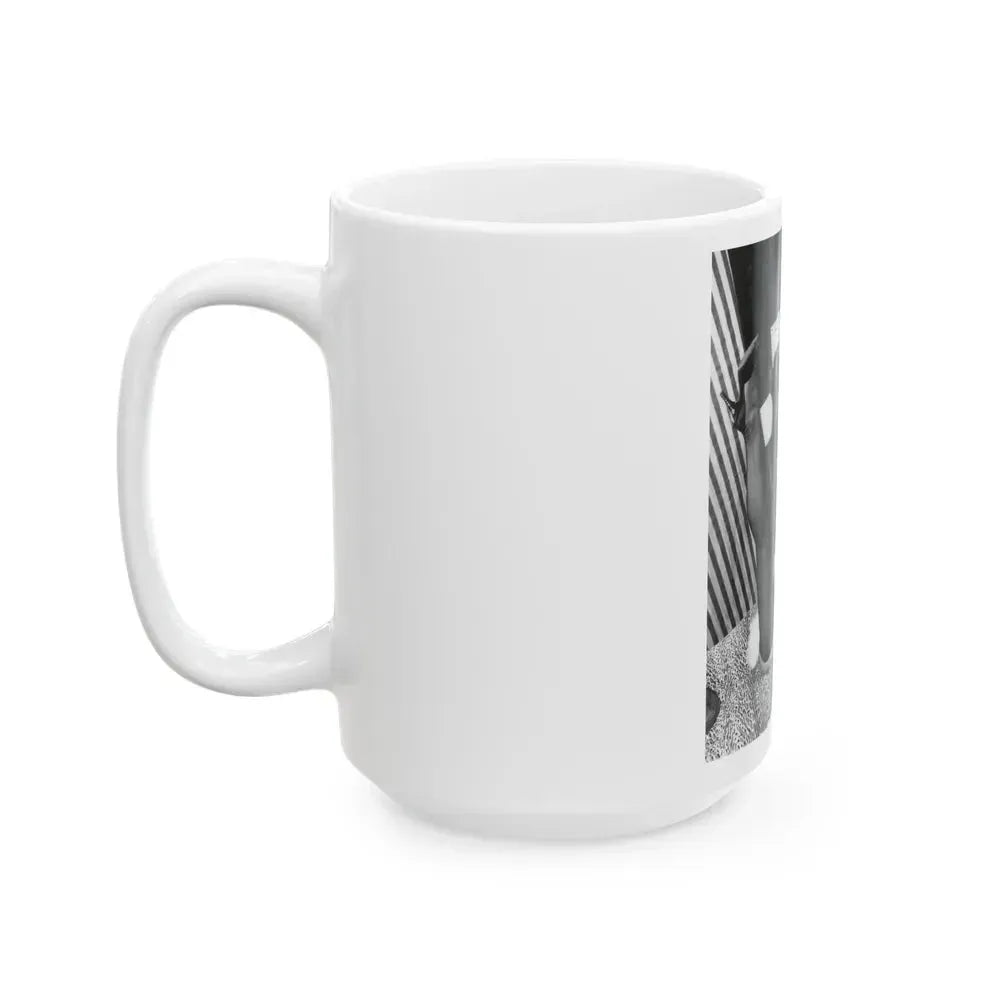 Bettie Page #826 (Vintage Female Icon) White Coffee Mug - Go Mug Yourself