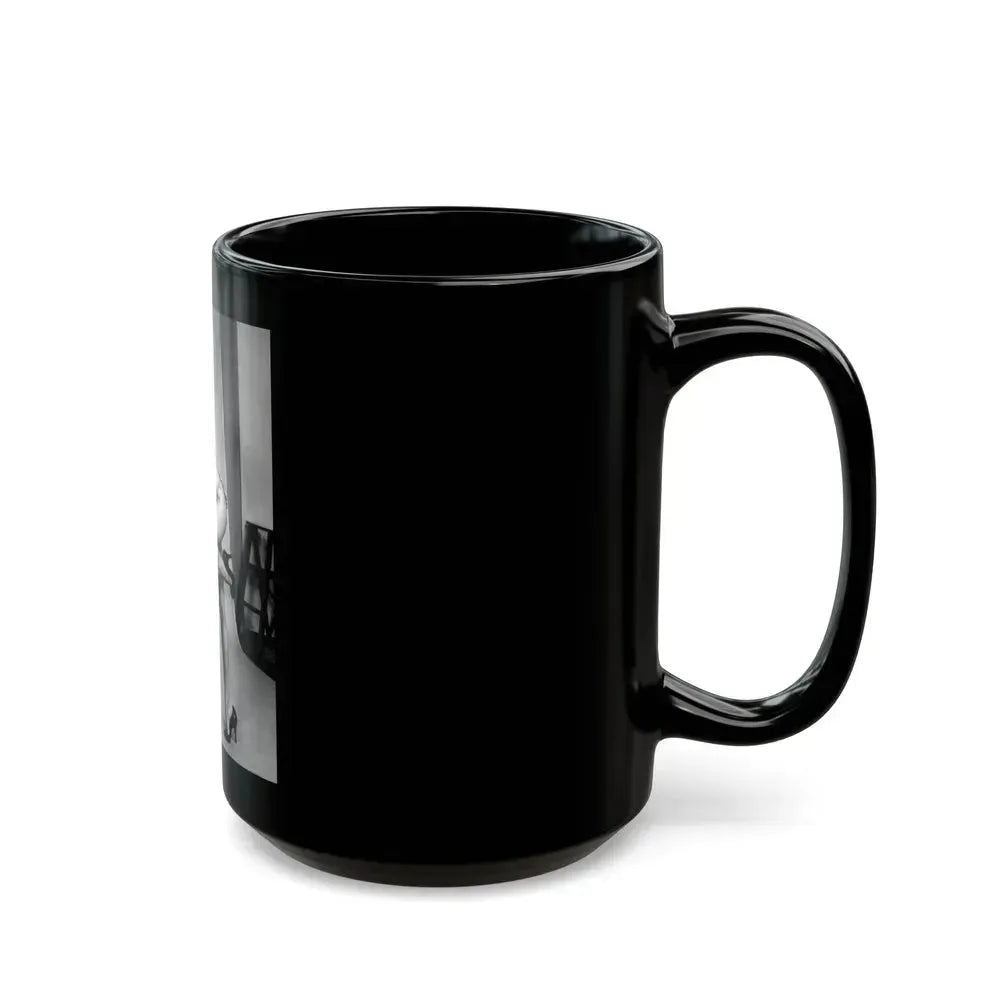 Bettie Page #84 (Vintage Female Icon) Black Coffee Mug - Go Mug Yourself
