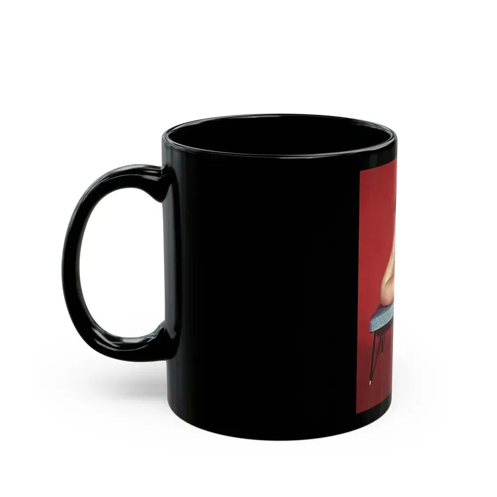 Bettie Page #844 (Vintage Female Icon) Black Coffee Mug - Go Mug Yourself