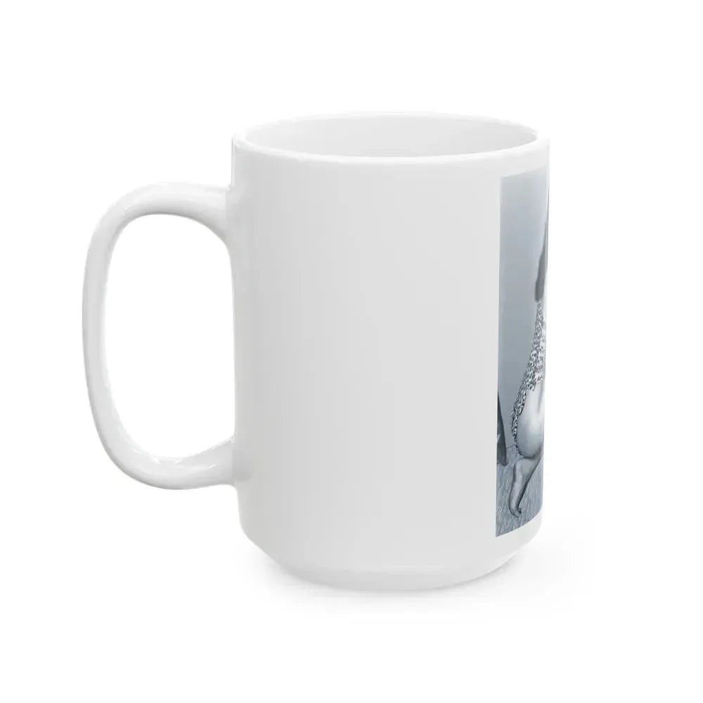 Bettie Page #918 (Vintage Female Icon) White Coffee Mug - Go Mug Yourself