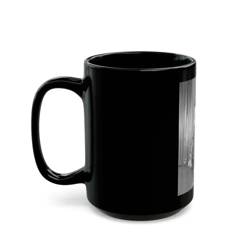 Bettie Page #921 (Vintage Female Icon) Black Coffee Mug - Go Mug Yourself