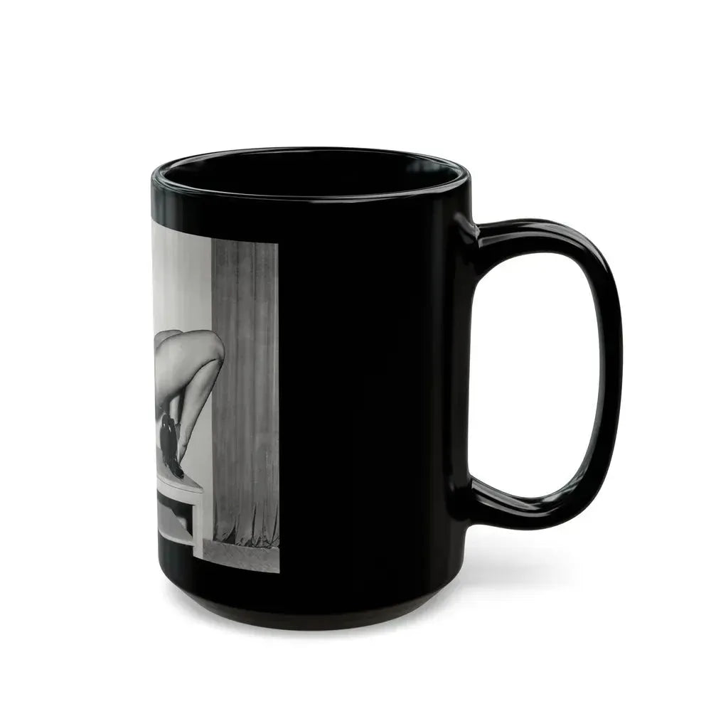 Bettie Page #943 (Vintage Female Icon) Black Coffee Mug - Go Mug Yourself
