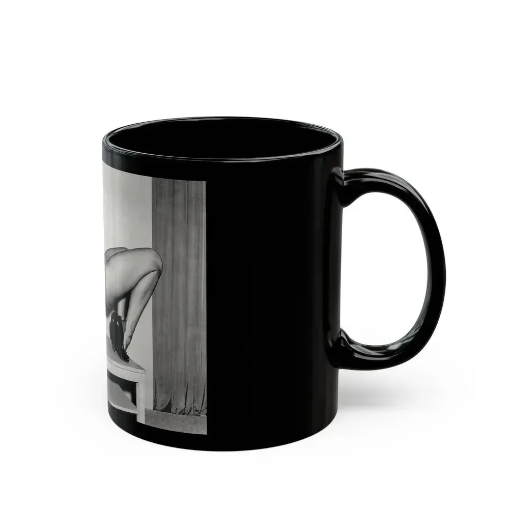 Bettie Page #943 (Vintage Female Icon) Black Coffee Mug - Go Mug Yourself
