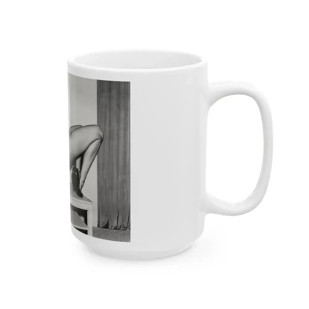 Bettie Page #943 (Vintage Female Icon) White Coffee Mug - Go Mug Yourself