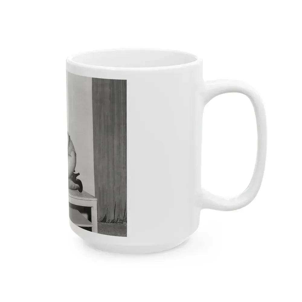 Bettie Page #944 (Vintage Female Icon) White Coffee Mug - Go Mug Yourself