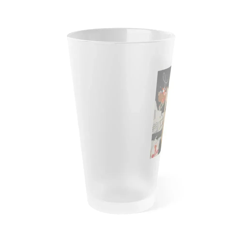 Bettie Page #96 (Vintage Female Icon) Frosted Pint Glass 16oz - Go Mug Yourself
