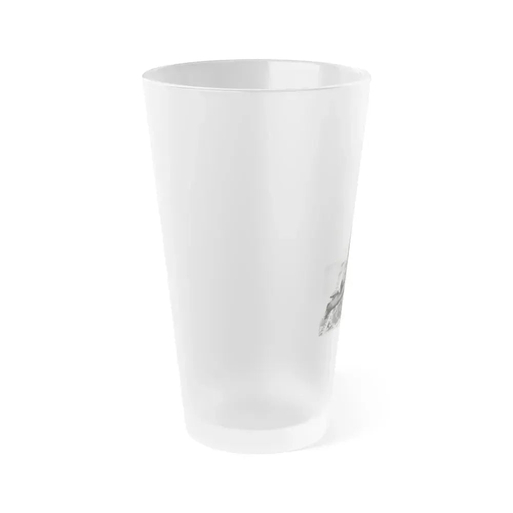 Bettie Page #968 (Vintage Female Icon) Frosted Pint Glass 16oz - Go Mug Yourself