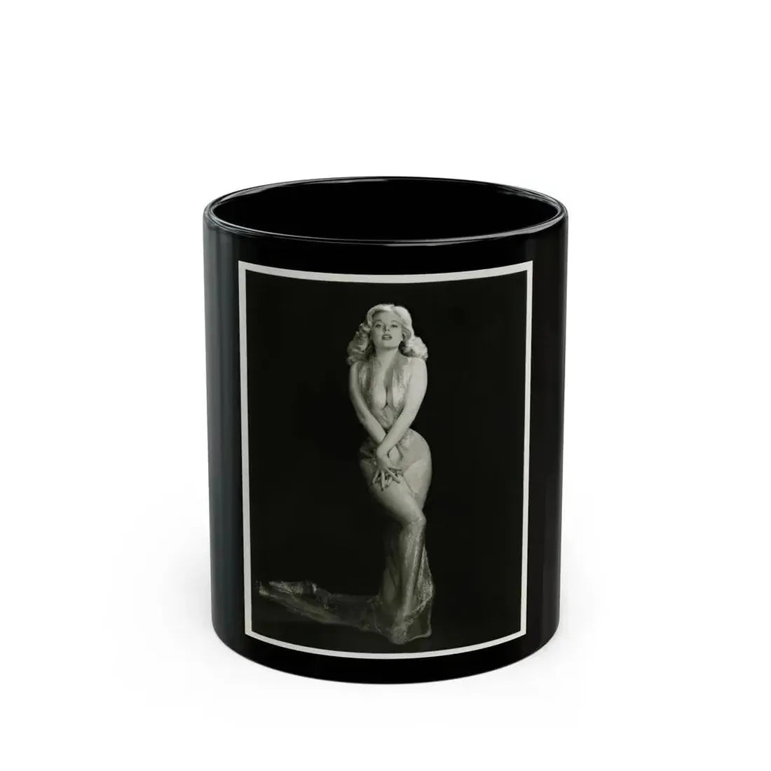 Betty Brosmer #05 (Vintage Female Icon) Black Coffee Mug 11oz - Go Mug Yourself